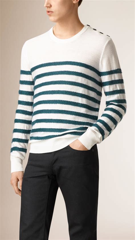 burberry green striped sweater|burberry sweater for men.